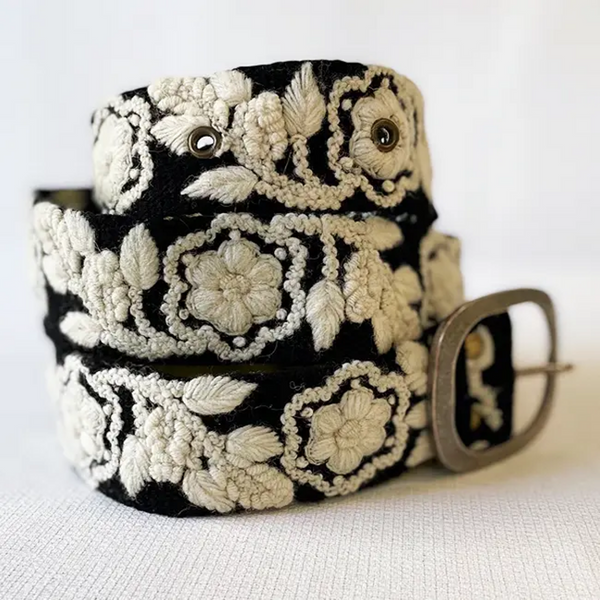Two-Toned Embroidered Belt