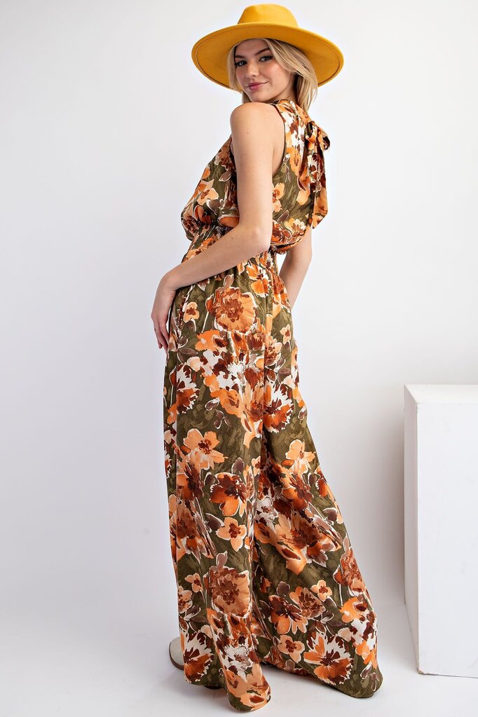 Floral Sleeveless Romper