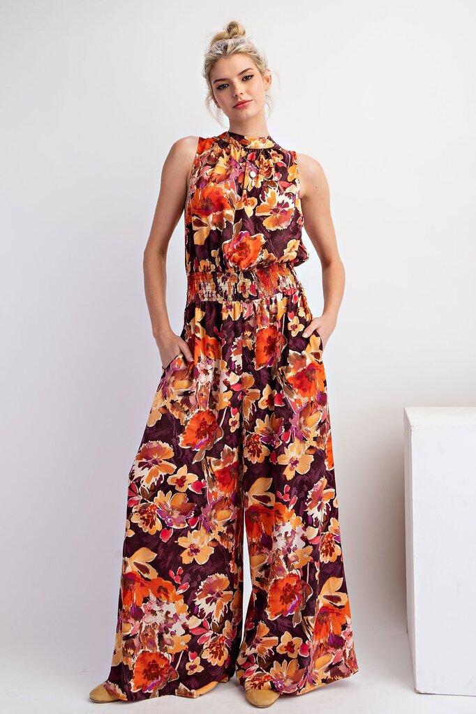 Floral Sleeveless Romper
