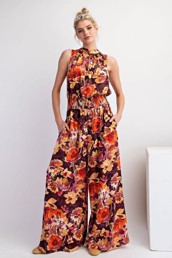 Floral Sleeveless Romper