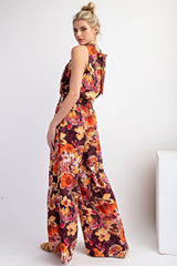Floral Sleeveless Romper