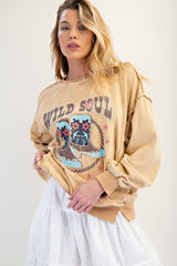 Wild Soul Print Sweatshirt