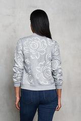 Embroidered Moto Jacket