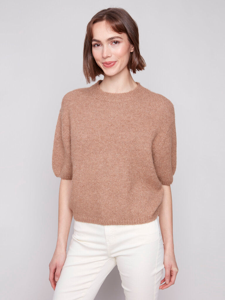 Balloon Elbow Sleeve Sweater
