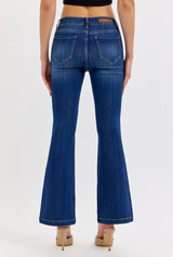 Petite Dark Mid Rise Flare