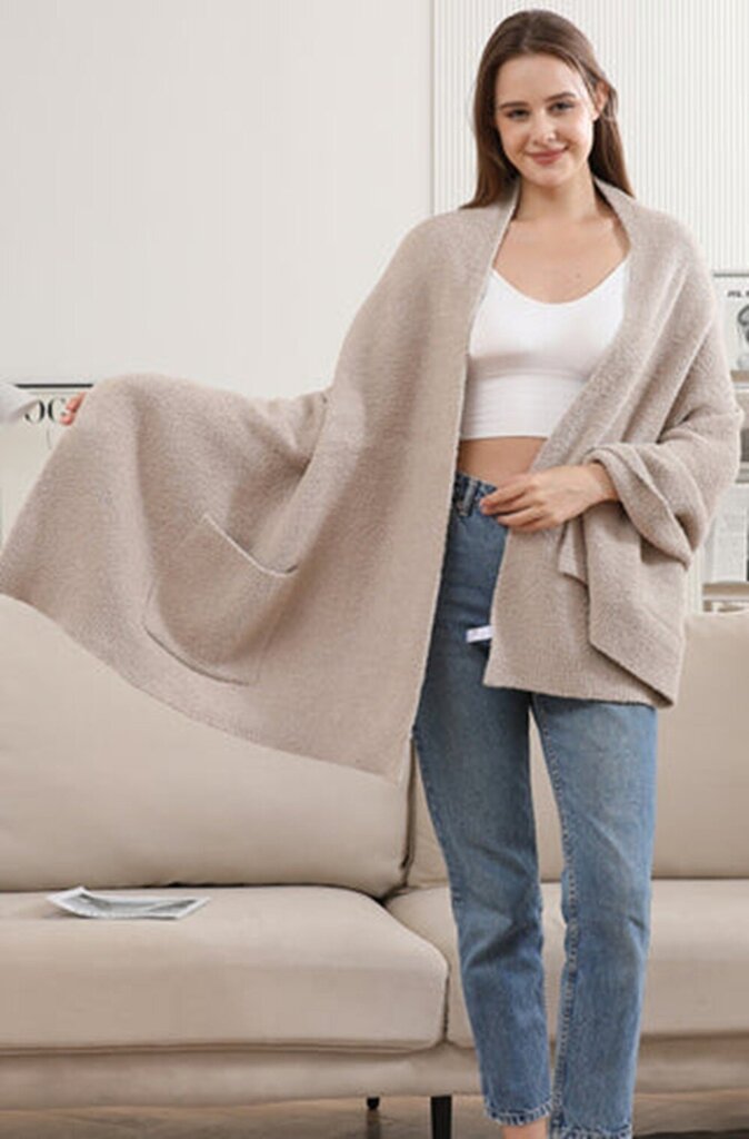 Solid Shawl Cardigan