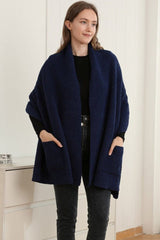 Solid Shawl Cardigan