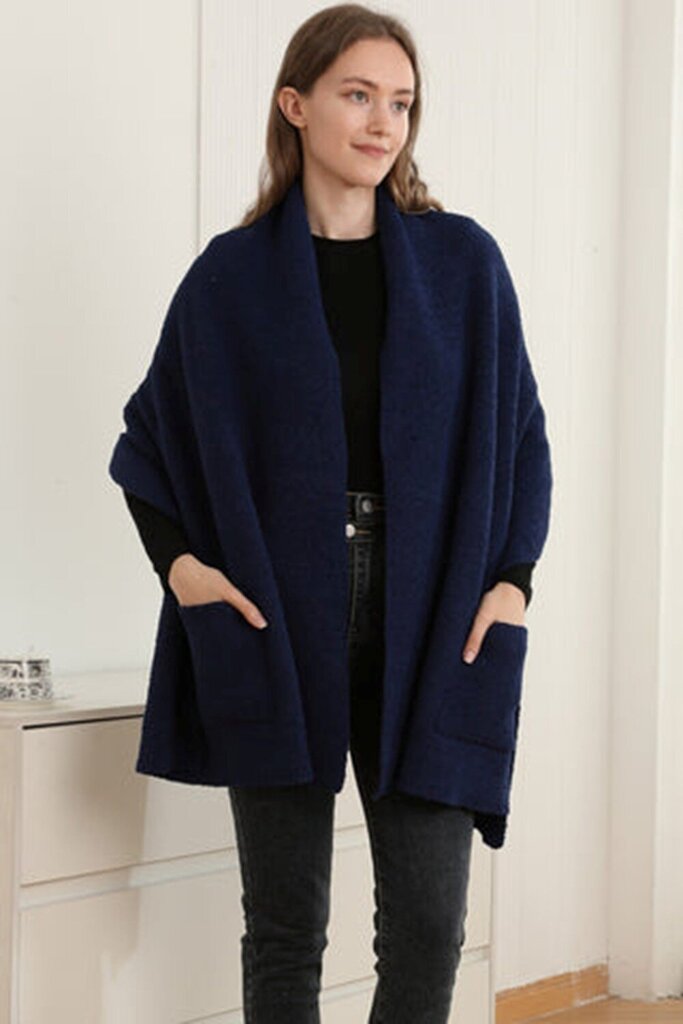 Solid Shawl Cardigan