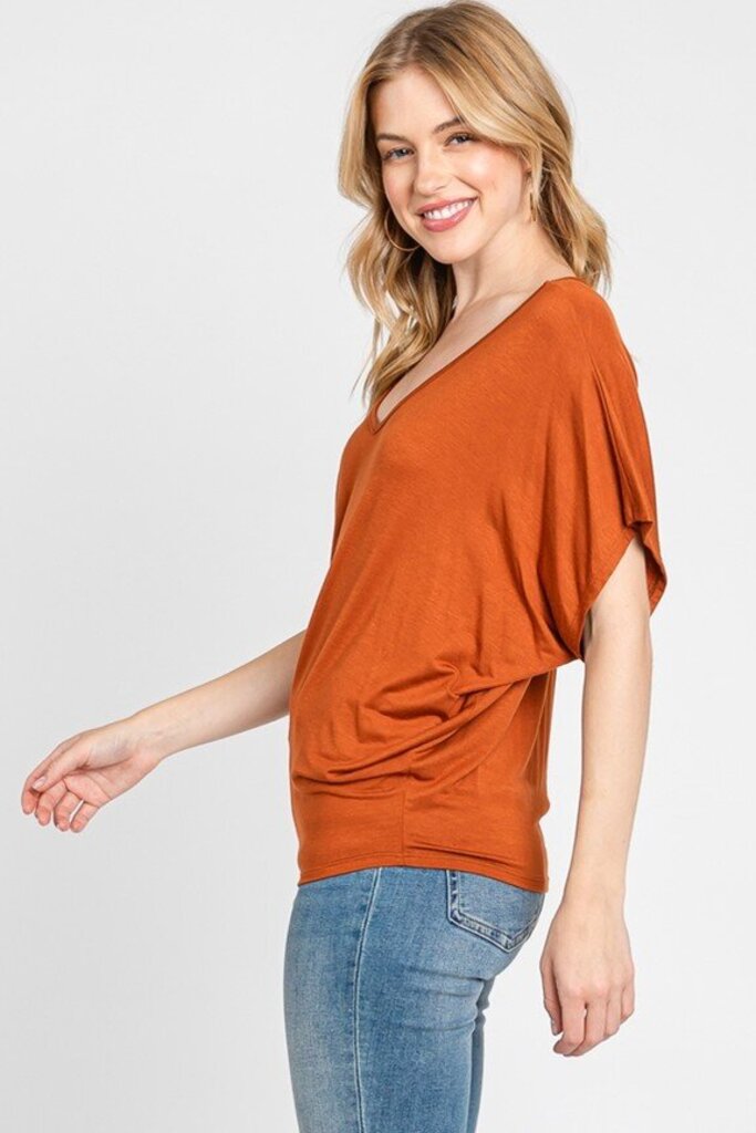 Short Sleeve Dolman Top