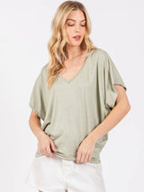 Short Sleeve Dolman Top