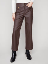 Wax Twill Flare Leg Pants