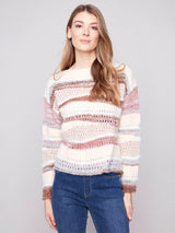 Patchwork Knit Sweater