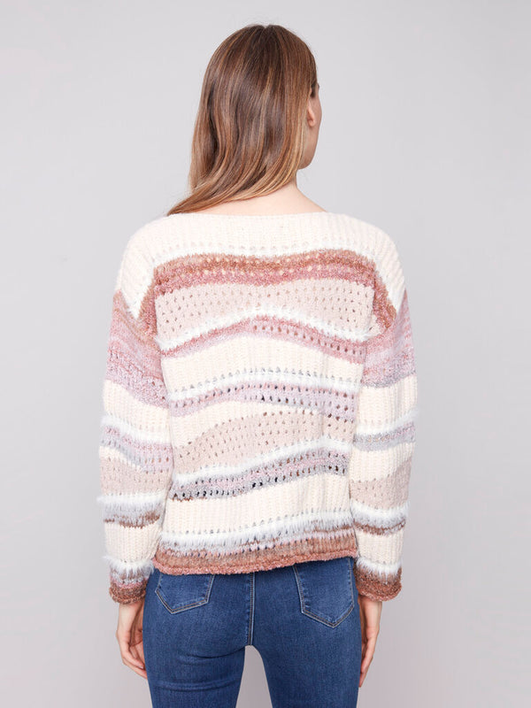 Patchwork Knit Sweater