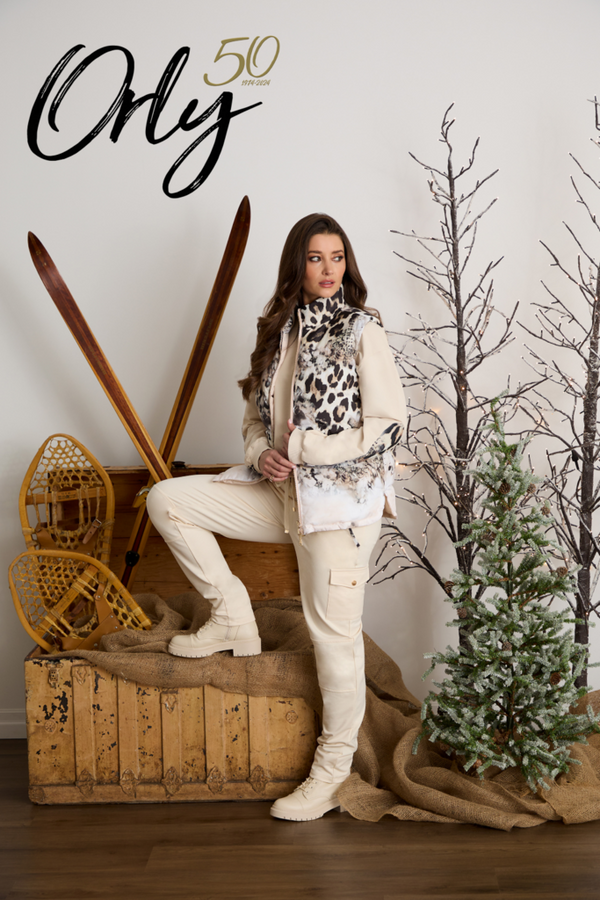 Animal Print Reversible Vest