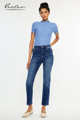 Solar High Rise Slim Straight Jeans