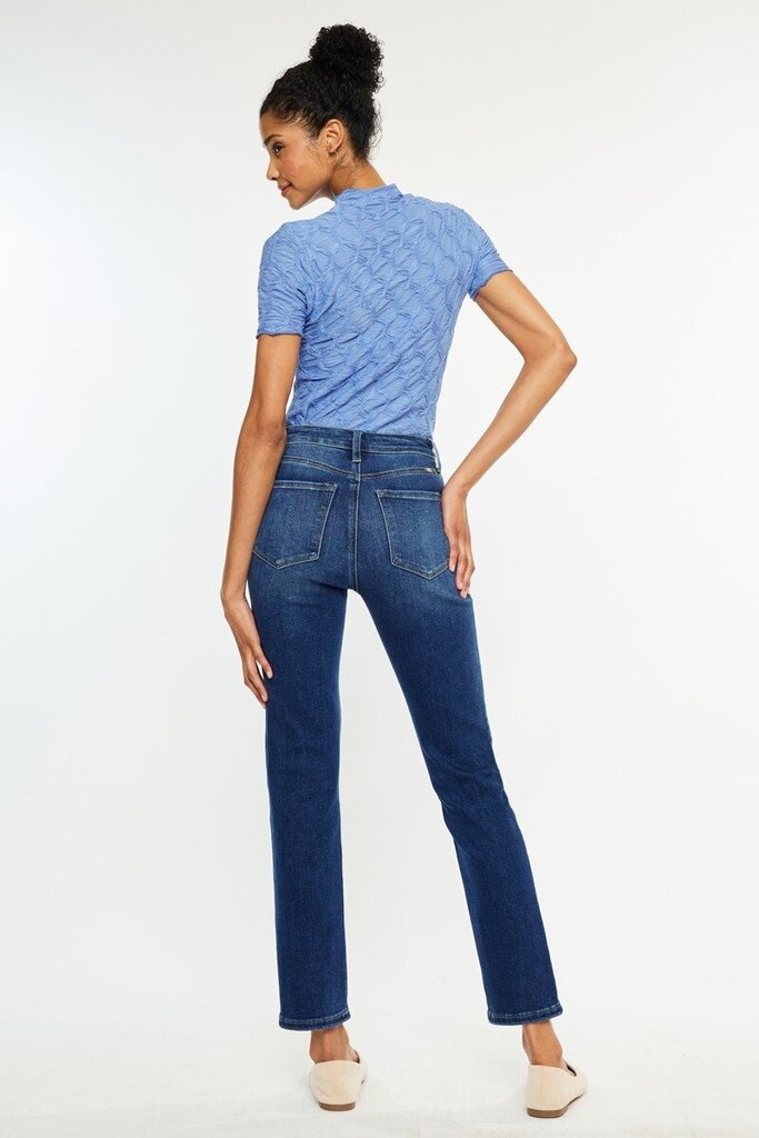Solar High Rise Slim Straight Jeans