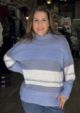 Oversized Wide Stripe Sweater