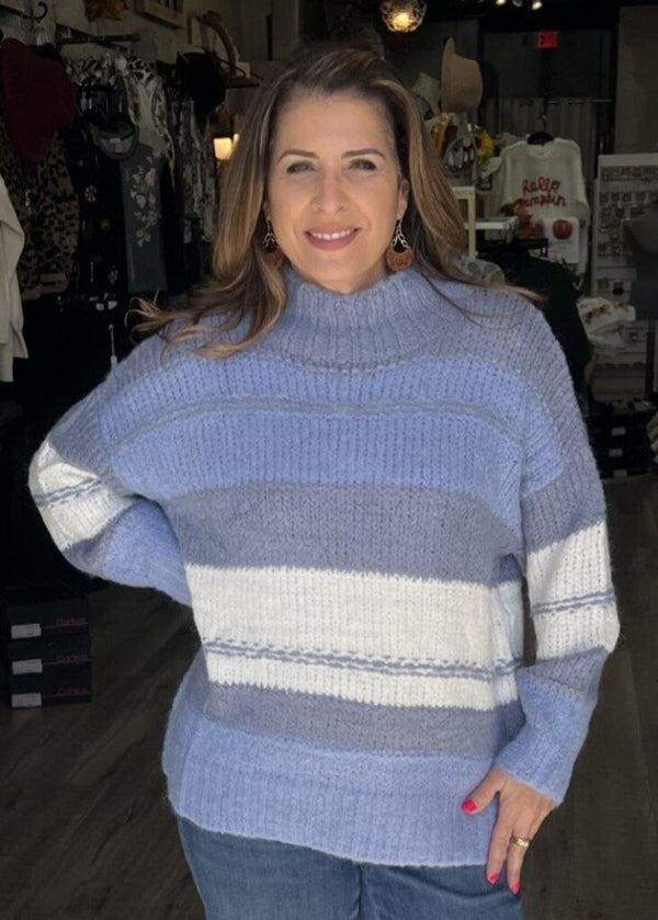 Oversized Wide Stripe Sweater