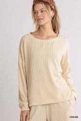 Ribbed Long Sleeve Top