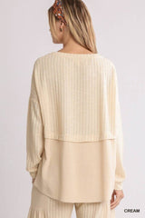 Ribbed Long Sleeve Top