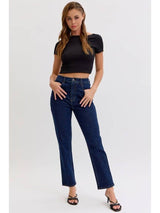 High Waist Straight Leg Denims