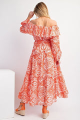 Long Sleeve Cotton Voile Dress