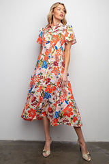 Mirabelle Satin Shirt Dress