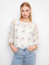 Flower Crochet Sweater