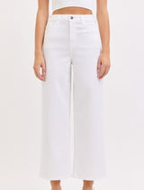 High Rise Cropped Wide Leg Denims
