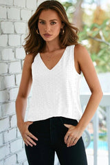 Eyelet Knit Tank