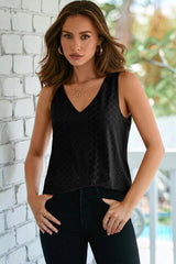 Eyelet Knit Tank