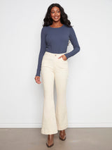 Flare Leg Flex Twill Pants