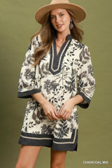 Botanical Mix Shift Dress