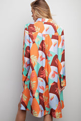 Fall High Low Button Down Dress