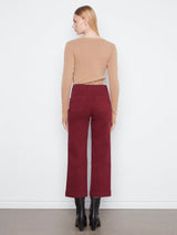 Patch Pocket Twill Pants - Merlot