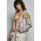 Botanical Print Quilted Jacket