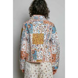 Botanical Print Quilted Jacket