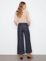 Cropped Horse Bit Insert Pocket Denims