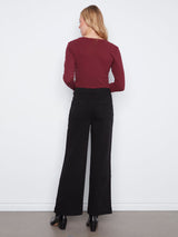 Button Fly Patch Pocket Pants