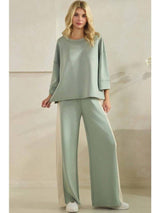 2 Piece Wide Leg Scuba Set