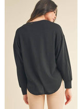 Crew Neck Casual Top