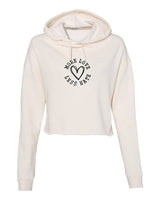 More Love Less Hate Cropped Hoodie