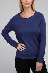 Viscose Round Neck Basic Sweater