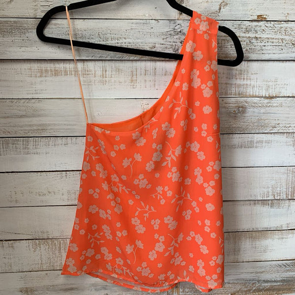 New One Shoulder Floral Print