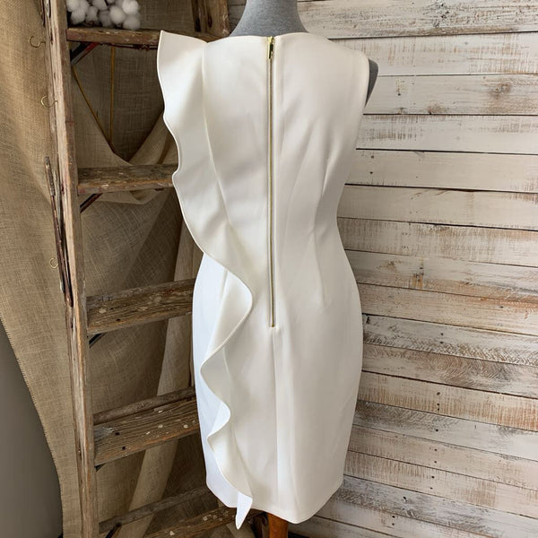 Sleeveless Ruffle Front