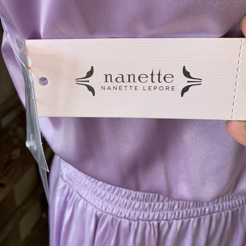 NEW Smocked Neck Sleeveless Satin Dress