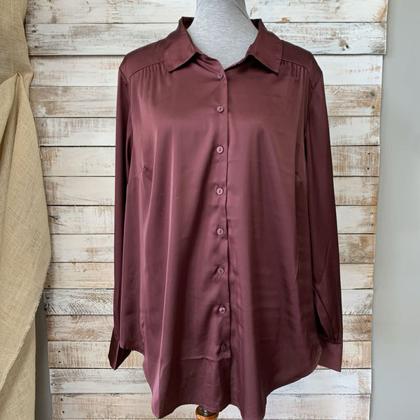 NEW Button Polyester Blouse