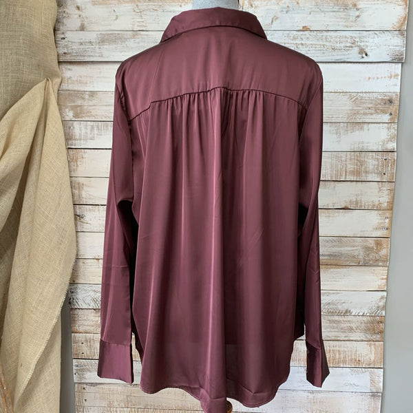 NEW Button Polyester Blouse