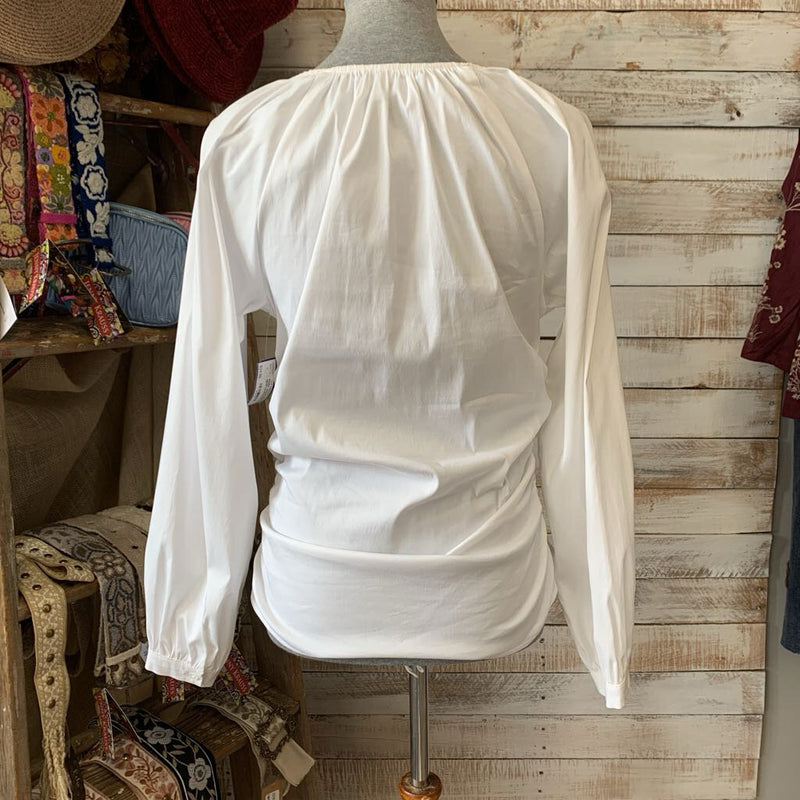 NEW LS Ruched V Neck