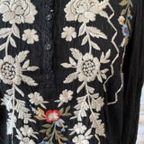 Embroidered LS Metallic Stripe